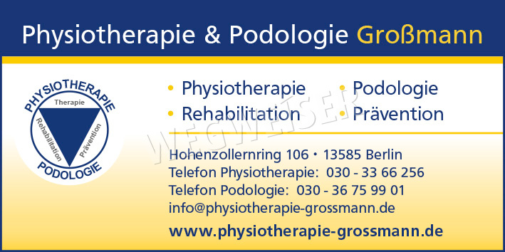 Physiotherapie, Rehabilitation, Massagen, Krankengymnastik Berlin